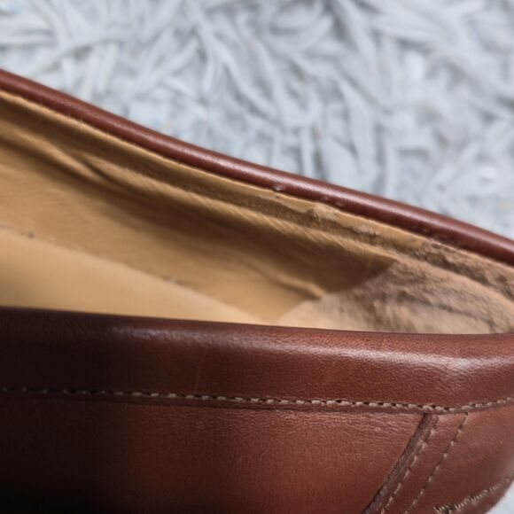 Sezane Andrea Natural Heritage Womens Size 8 EU 38 Warm Brown Leather Loafers - Picture 12 of 12